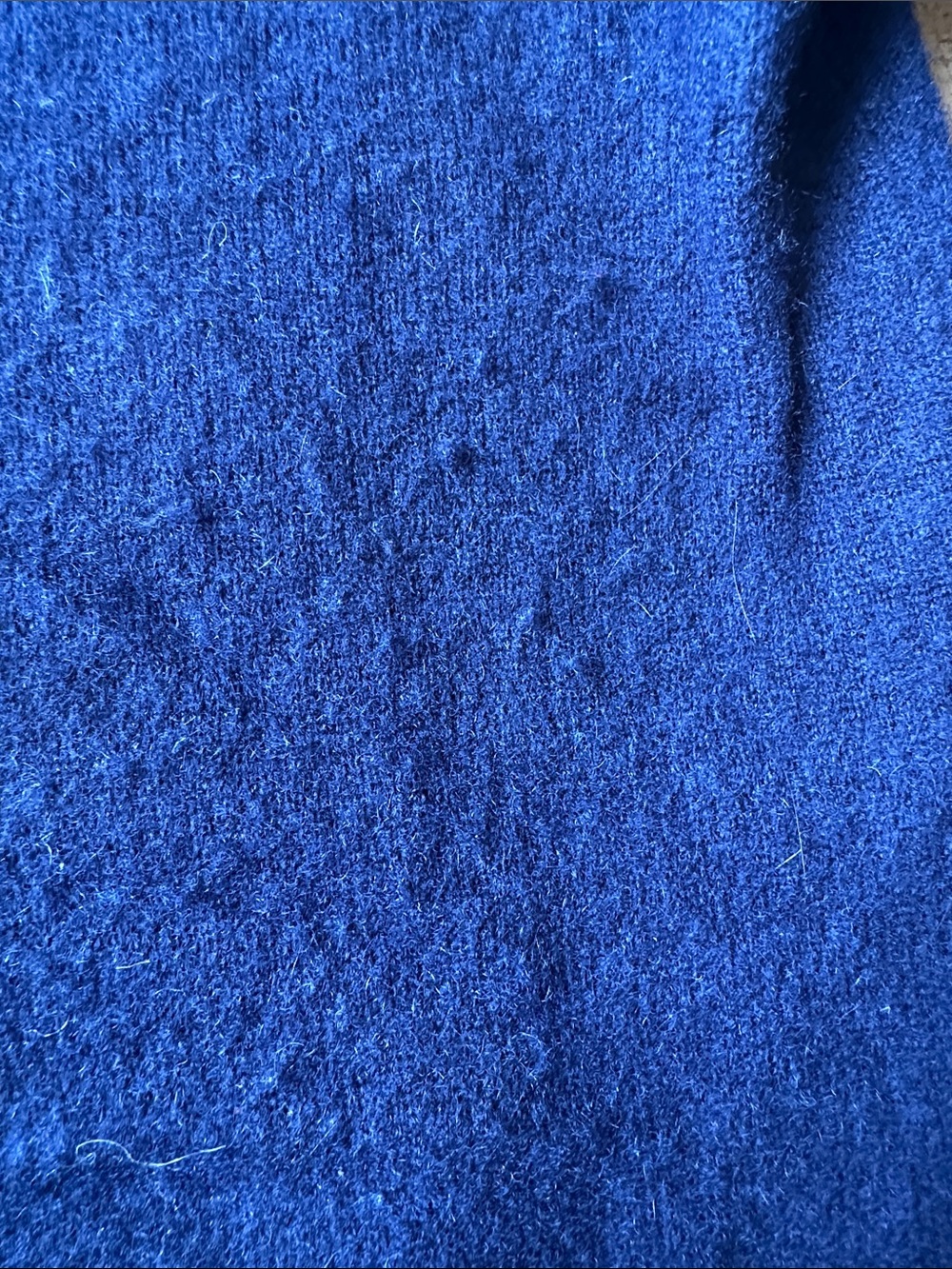 Quince Navy Blue Women's Mongolian Cashmere Crewneck Sweater - Picture 5 of 5